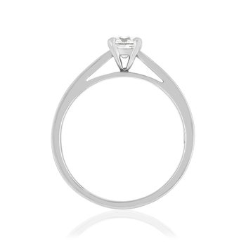Bague solitaire platine 950 diamant 50/100e de carat