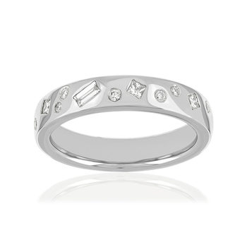 Alliance or blanc diamants