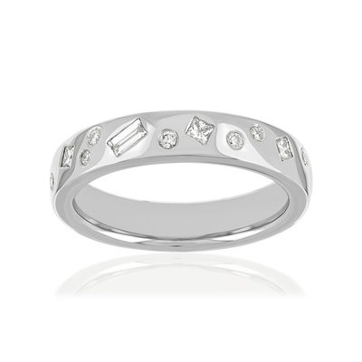 Alliance or blanc diamants - vue 1