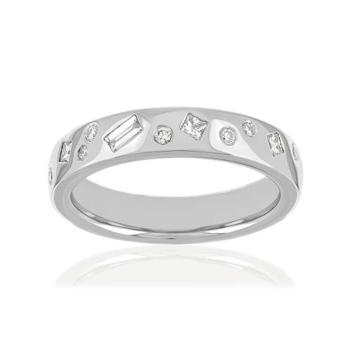 Alliance or blanc diamants