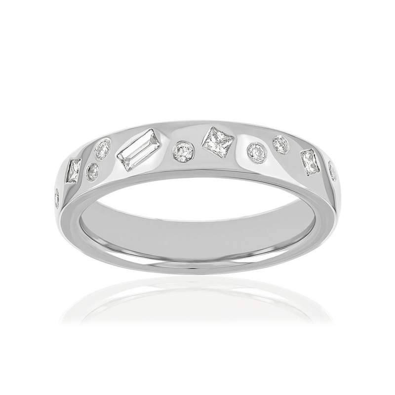 Alliance or blanc diamants - vue 1