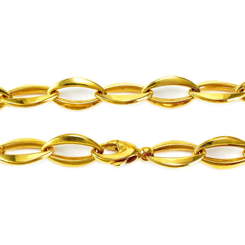 Collier or 750 jaune - vue 3