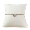 Bracelet or 750 blanc diamant - vue V1