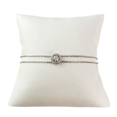 Bracelet or 750 blanc diamant