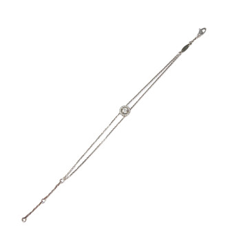 750 witgouden diamanten armband