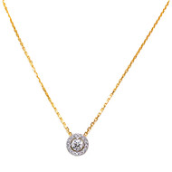 Collier 2 ors 750 diamant