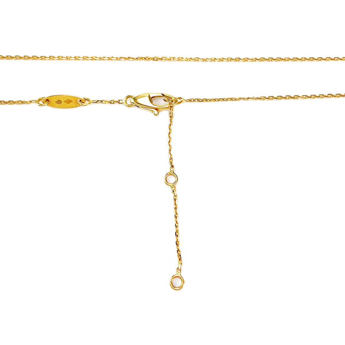 Collier 2 ors 750 diamant - vue 3