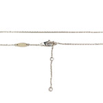 Collier or 750 blanc diamant - vue 3
