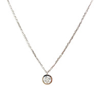 750 white gold diamond necklace