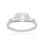 750 white gold diamond ring