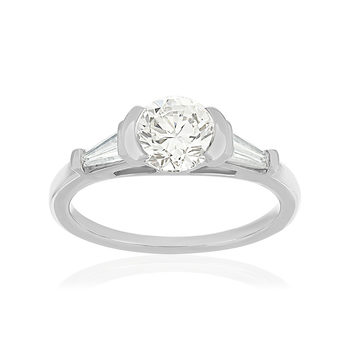 750 witgouden diamanten ring