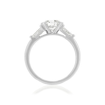 750 witgouden diamanten ring