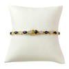 Bracelet or 750 2 tons saphir et diamant - vue V2