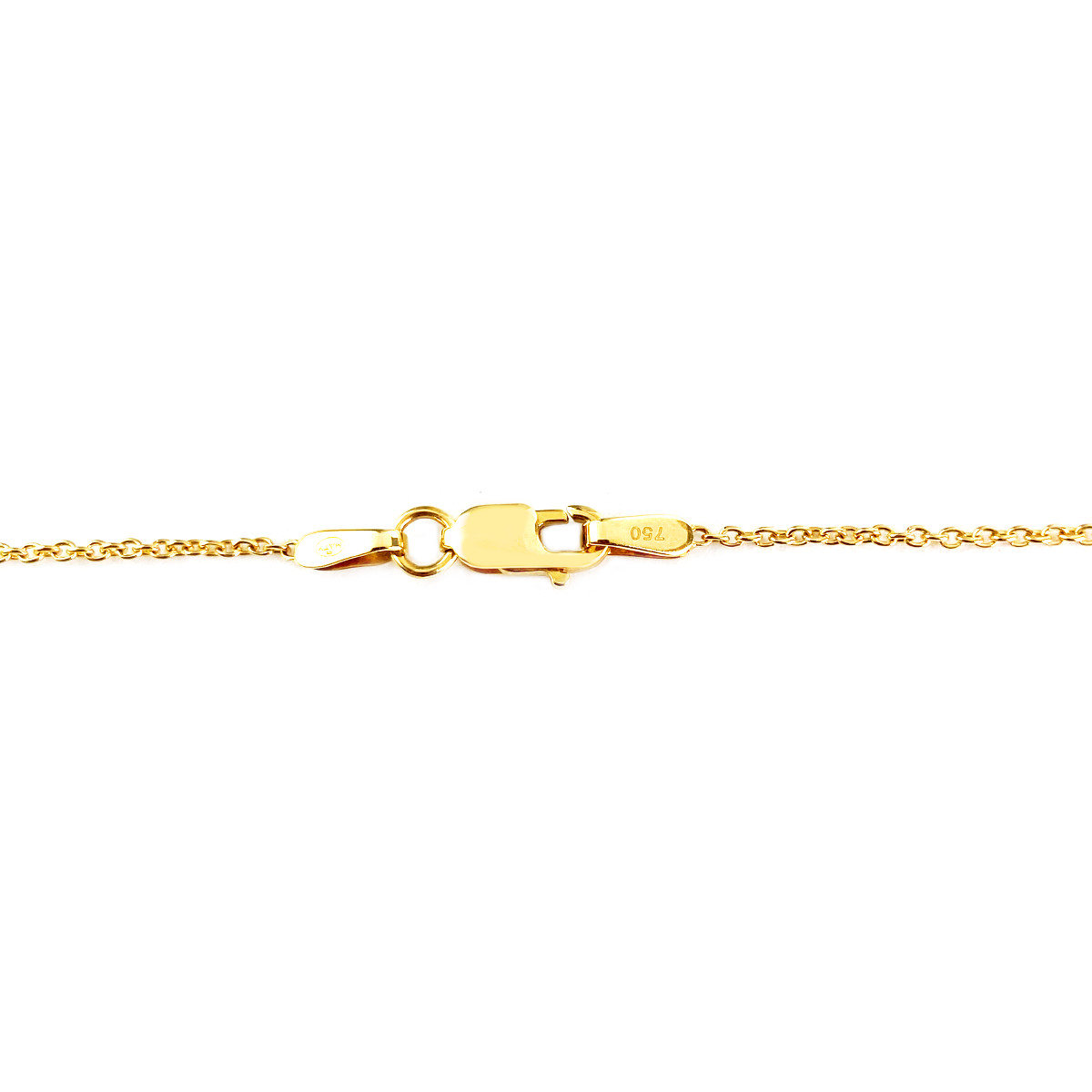 Collier or 750 jaune saphir et diamant - vue 3