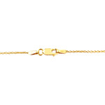Collier or 750 jaune saphir et diamant - vue 3