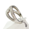 Bague or blanc diamants - vue V2