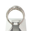 Bague or blanc diamants - vue V3