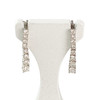 Boucles d'oreilles or 750 blanc diamant - vue V1