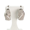 Creoles or 750 blanc diamant - vue V1