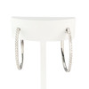 Creoles or 750 blanc diamant - vue V1