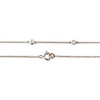 Collier or 750 blanc diamant - vue V3