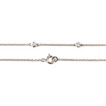 Collier or 750 blanc diamant - vue 3