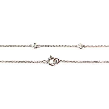 750 witgouden diamanten collier
