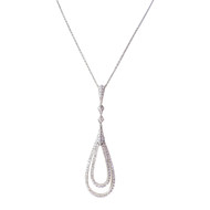 750 white gold diamond necklace