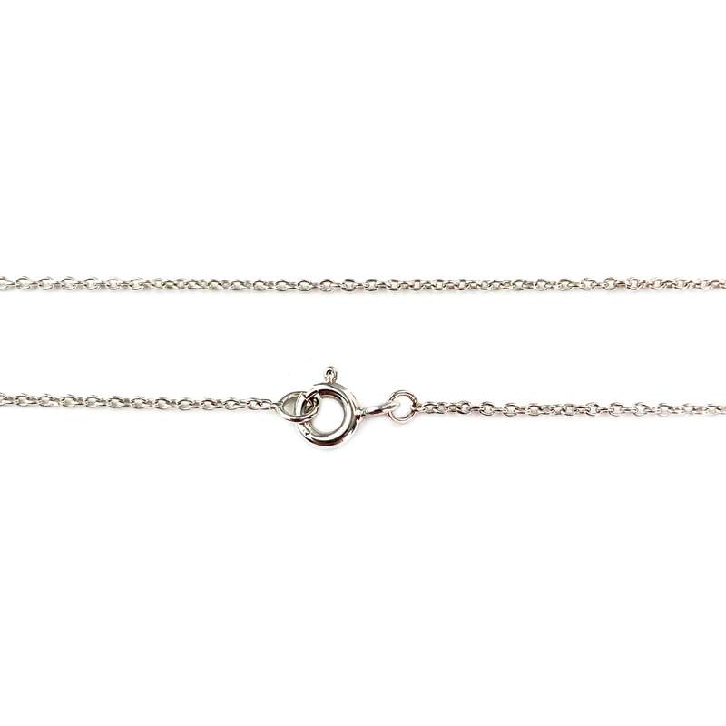 Collier or 750 blanc diamant - vue 3