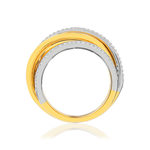 Bague 2 ors diamants - vue 2