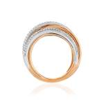 Bague 2 ors 750 diamant - vue 2