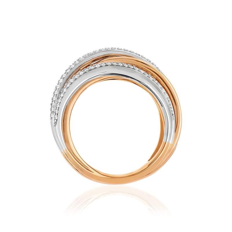 Bague 2 ors 750 diamant - vue 2