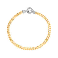 Bracelet 2 ors 750 diamant