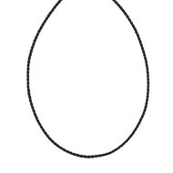 Cordon coton noir argent 925