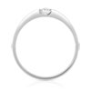 Solitaire or 750 blanc diamant 0,15 carat - vue V2