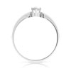 Solitaire or 750 blanc diamant 0,2 carat - vue V2