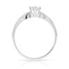 Bague solitaire or 750 blanc diamant 40/100e de carat - vue V2