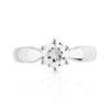 Solitaire or 750 blanc diamant 0,8 carat - vue V3