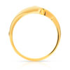 Bague solitaire or 750 jaune diamant 30/100e de carat - vue V2