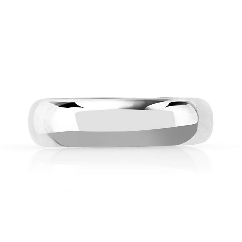 Alliance argent 925 anneau demi-jonc - vue 3