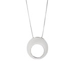 Collier or 750 blanc diamant - vue 1