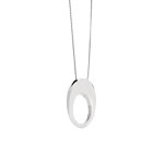 Collier or 750 blanc diamant - vue D1