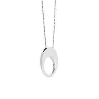 Collier or 750 blanc diamant