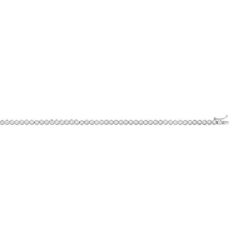 Bracelet or 750 blanc diamants 18 cm