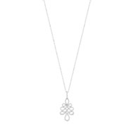 Collier or 750 blanc diamant