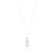Collier or 750 blanc diamant