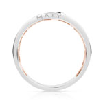 Bague Vesontio 2 ors 750 diamants 0,06 carat - vue 2