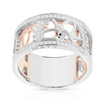 Bague Vesontio 2 ors 750 diamants 0,40 carat - vue 1