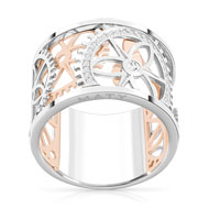 Bague Vesontio 2 ors 750 diamant