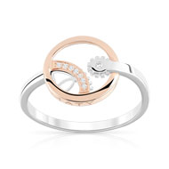 Bague Vesontio 2 ors 750 diamant